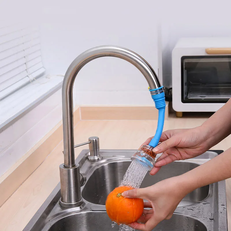 Kitchen Faucet Household Water Saving Nozzle Adapter 360 Swivel Retractable Tap Filter Splash-proof Shower Head Sink Accessories
