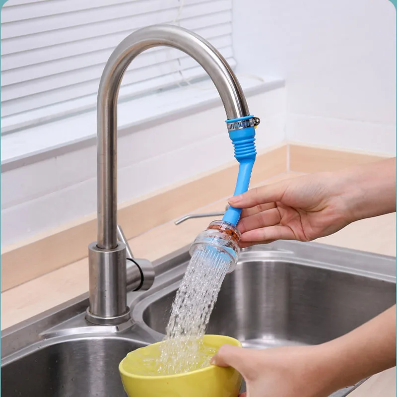Kitchen Faucet Household Water Saving Nozzle Adapter 360 Swivel Retractable Tap Filter Splash-proof Shower Head Sink Accessories