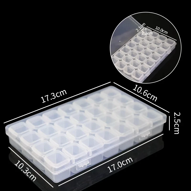 15 Grids Transparent Plastic Storage Organizer Compartment Adjustable Container Box For Jewelry Button Rectangle Box Case