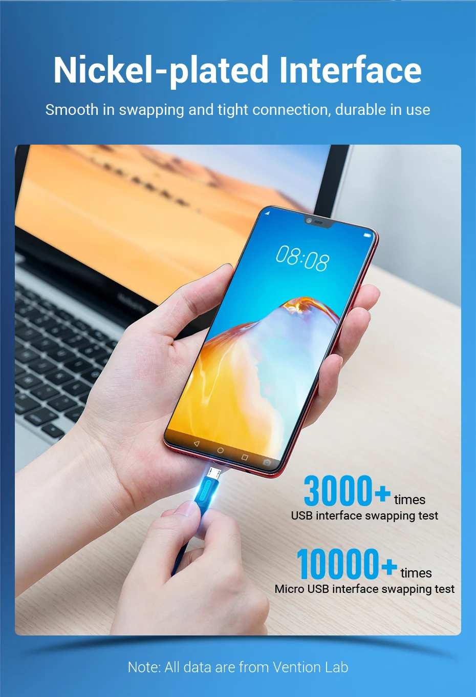 Vention Micro USB Cable 3A Fast Charging Wire for Android Tablet Mobile Phone Cord for Samsung Xiaomi HTC USB Charger Data Cable