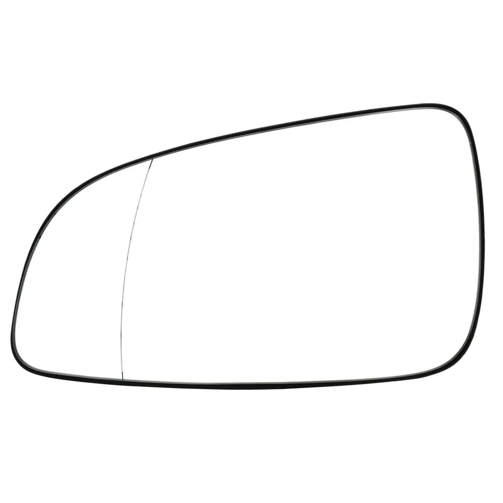 Car Door Wing Mirror Rearview Glass Left Hand Side Heated Convex With Plate For Opel Vauxhall Astra H 2004 2005 2006 2007 2008