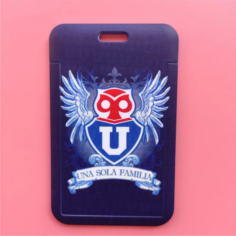 Chile Football Team Card Holder Neck Strap Keychain Bus Card Case Lanyard Men Visit Door Identity Badge Holders Students Gift