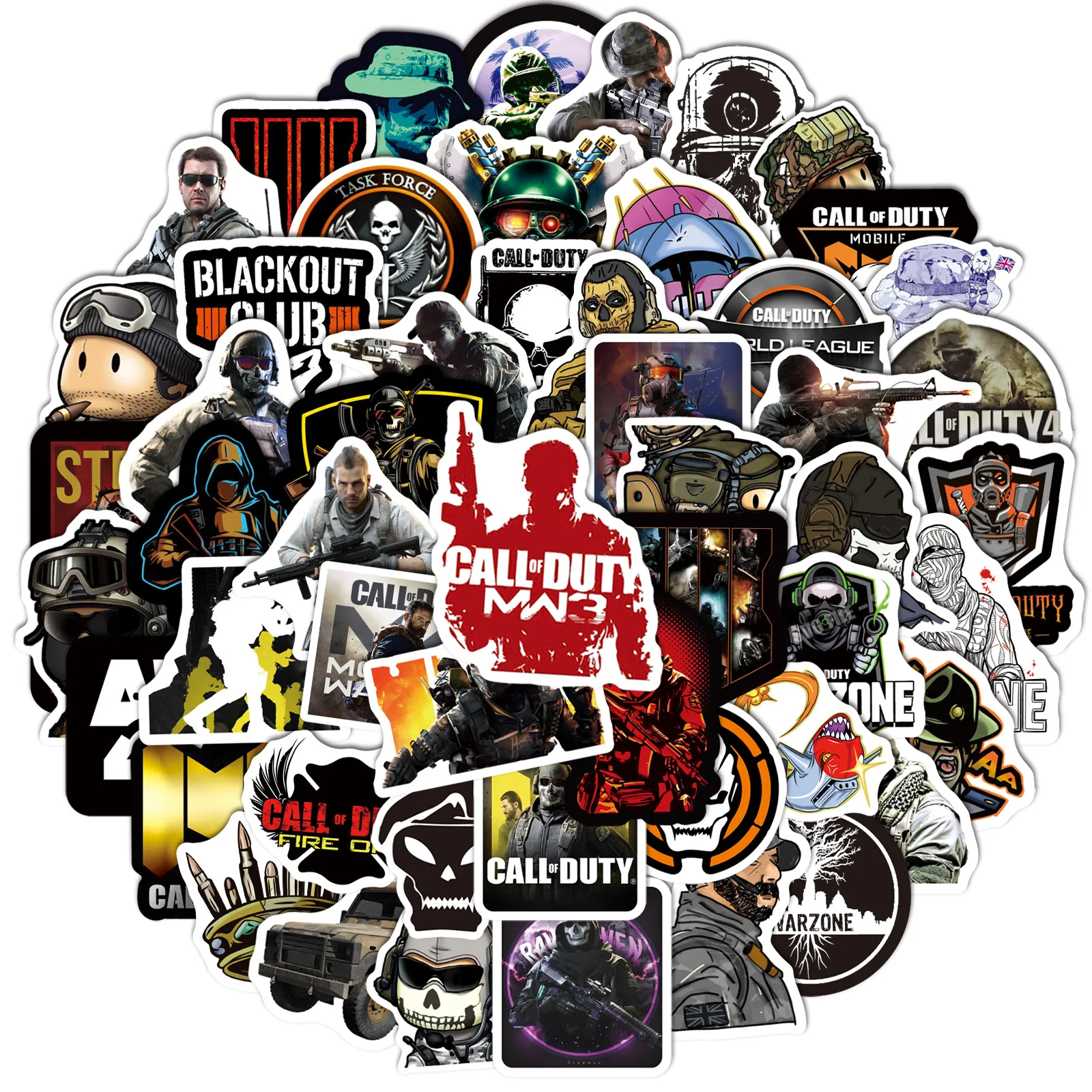 10/30/50/100pcs Call Of Duty Games Pieces Of Graffiti Stickers Waterproof Computer Water Cup Case Kids Toys Decal Sticker