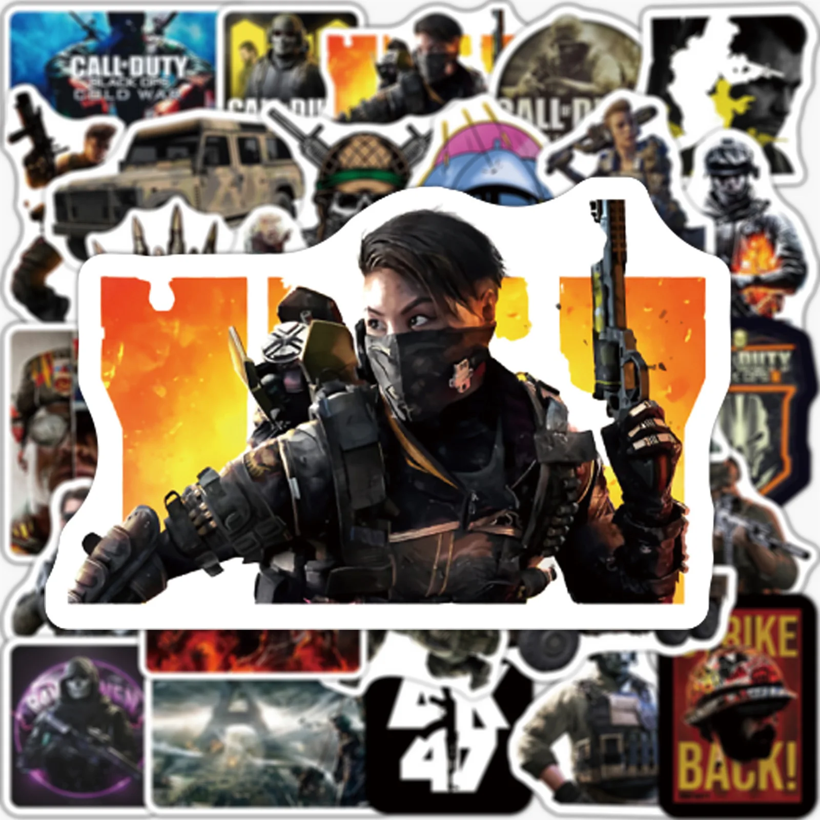 10/30/50/100pcs Call Of Duty Games Pieces Of Graffiti Stickers Waterproof Computer Water Cup Case Kids Toys Decal Sticker