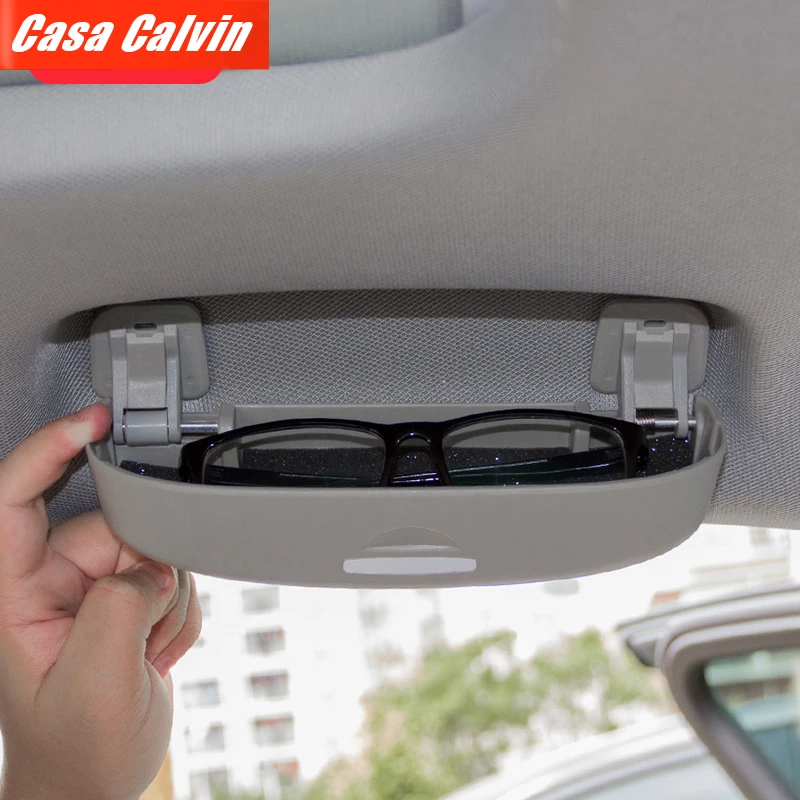 Sunglasses Case for Audi A3 S3 8V 8Y A4 B9 B8 S4 A5 S5 A6 C7 C8 Q3 Q5 Q7 2015 2016 2017 2018 2019 2020 2021 2022 Car Accessories