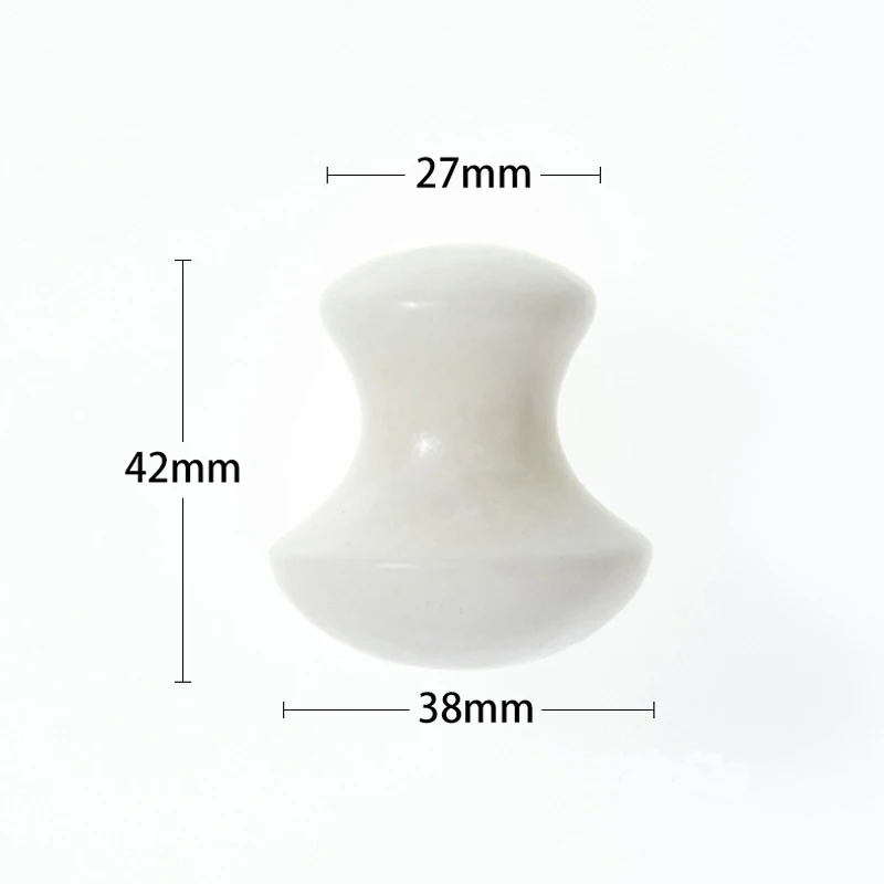 SPA Therapy Jade Roller Face Lifting Massage Wrinkle Remover Natural Rose Quartz Mushroom Shape Facial Acupuncture Gua Sha Tool