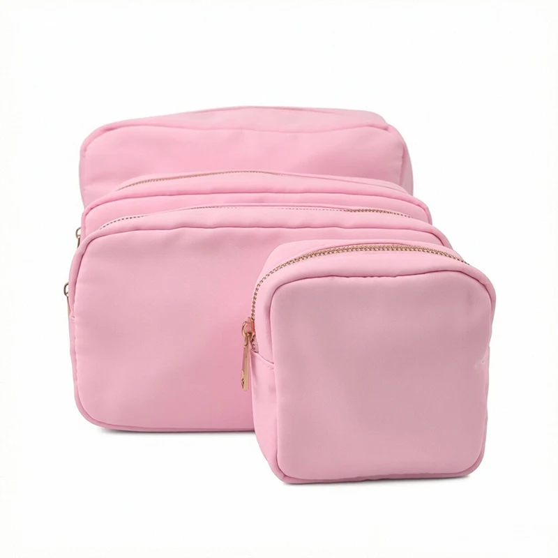 24-Color Nylon Waterproof Makeup Bag with S/M/L/XL Sizes Large Capacity Ladies Cosmetic Storage Bag for Outdoor Travel Toiletry