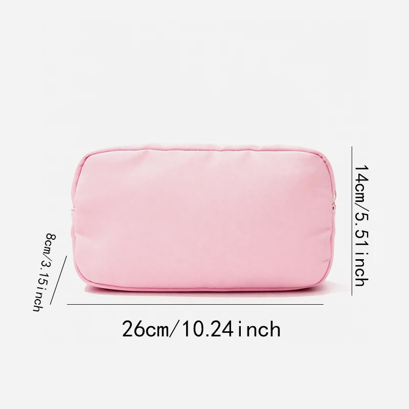 24-Color Nylon Waterproof Makeup Bag with S/M/L/XL Sizes Large Capacity Ladies Cosmetic Storage Bag for Outdoor Travel Toiletry