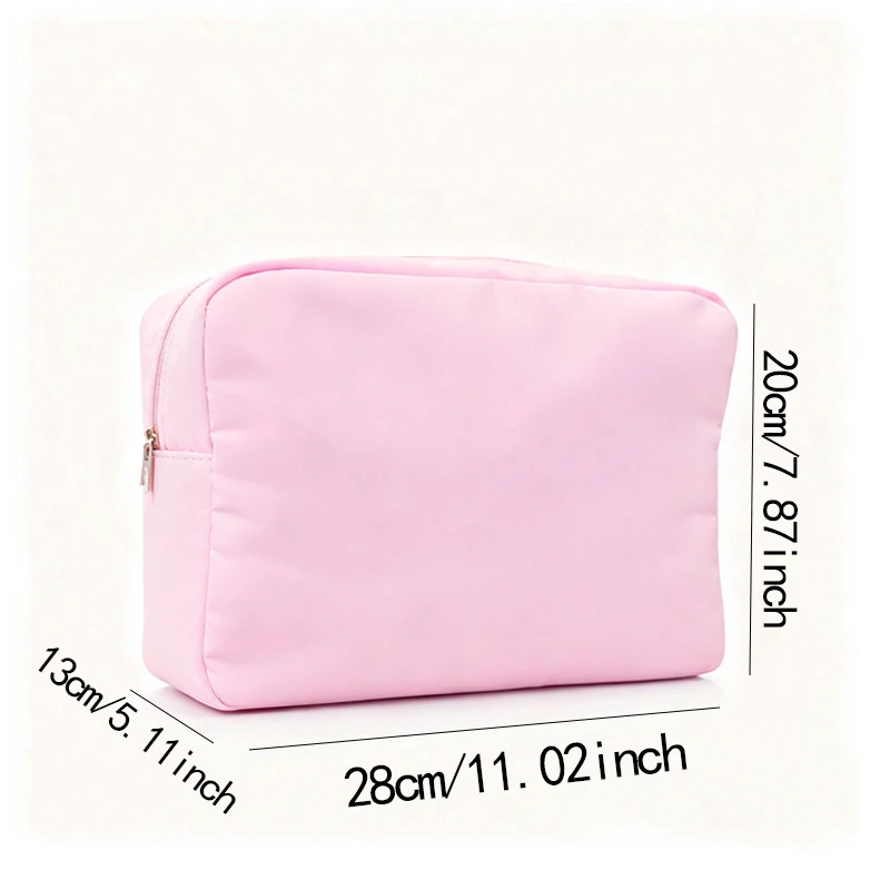 24-Color Nylon Waterproof Makeup Bag with S/M/L/XL Sizes Large Capacity Ladies Cosmetic Storage Bag for Outdoor Travel Toiletry