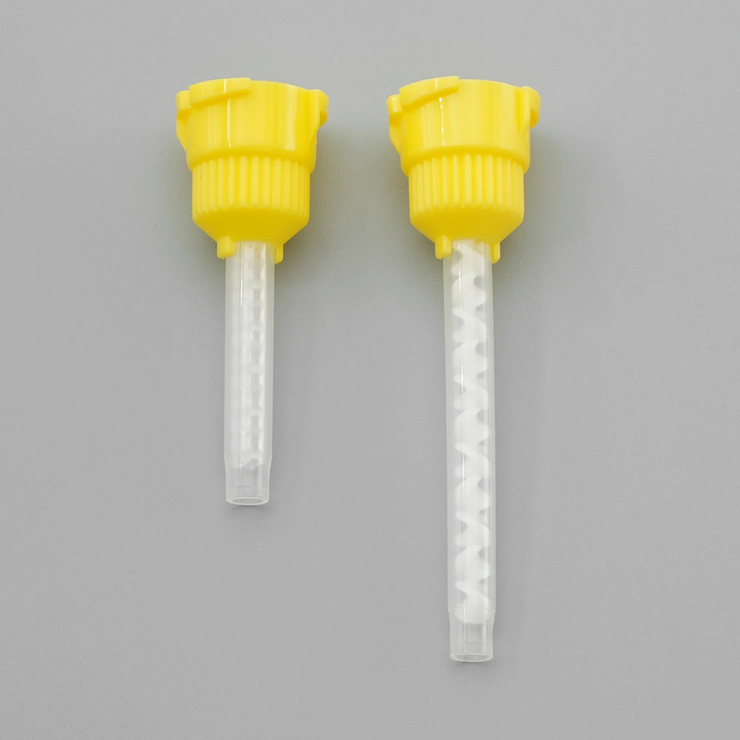50pcs/Lot Dental Mixing Tips Impression Materials Lab Denture Laboratory Color Tubes Disposable Silicone Rubber