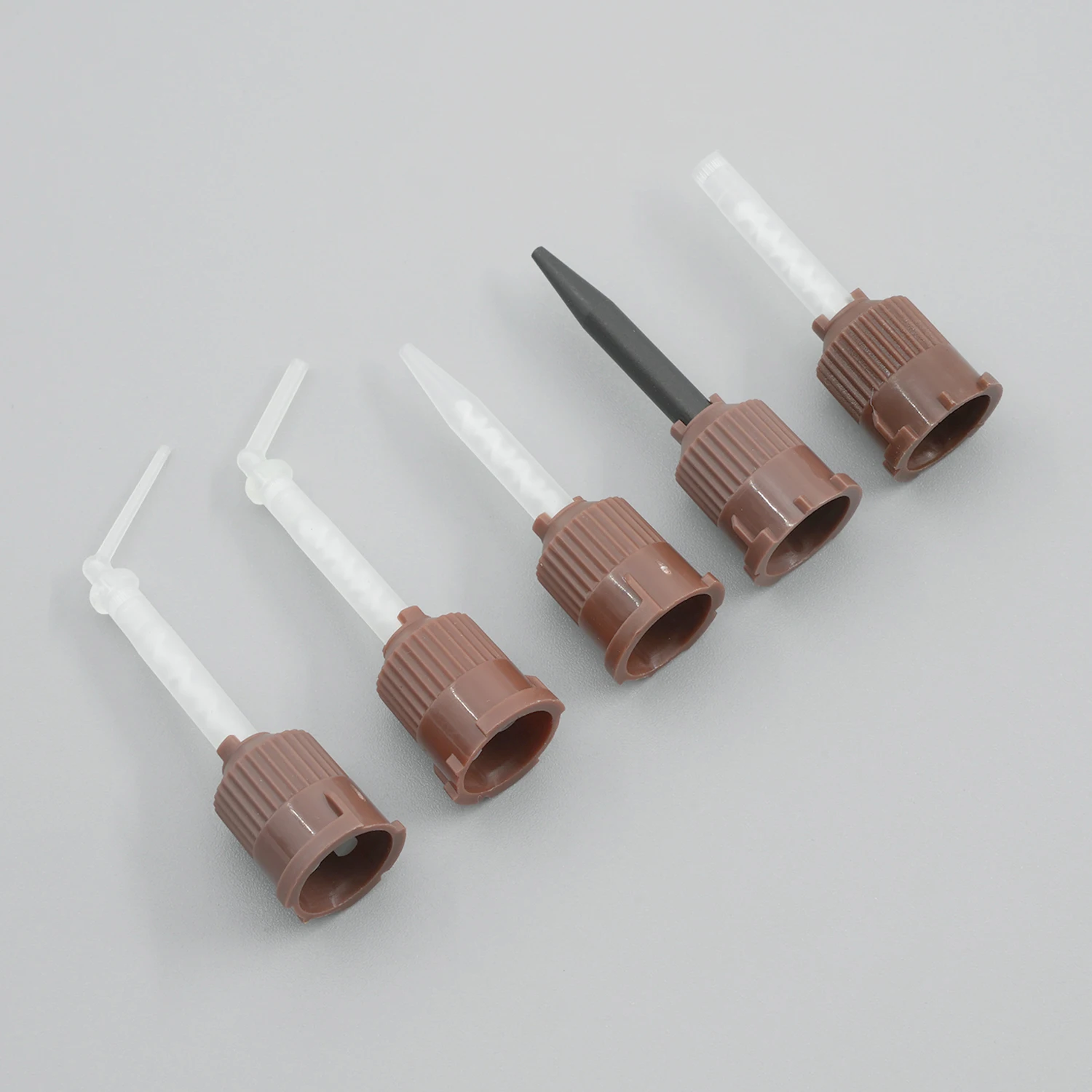 50pcs/Lot Dental Mixing Tips Impression Materials Lab Denture Laboratory Color Tubes Disposable Silicone Rubber