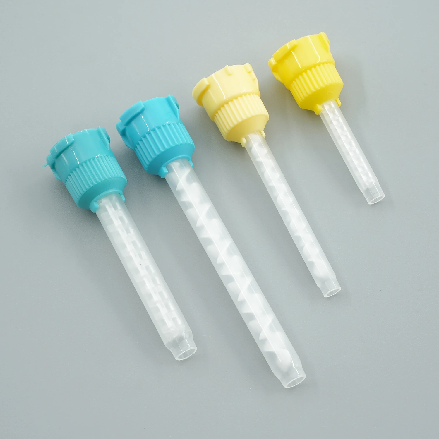 50pcs/Lot Dental Mixing Tips Impression Materials Lab Denture Laboratory Color Tubes Disposable Silicone Rubber