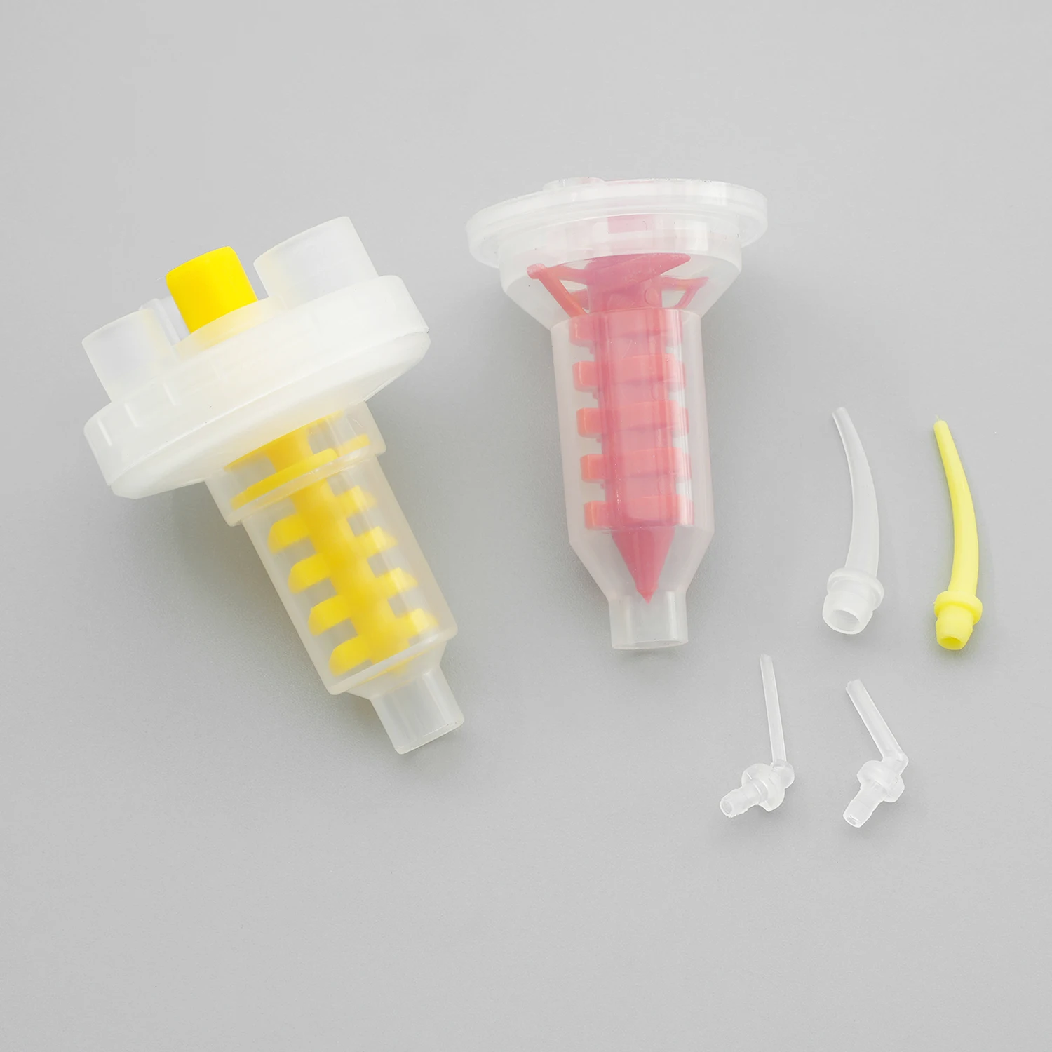 50pcs/Lot Dental Mixing Tips Impression Materials Lab Denture Laboratory Color Tubes Disposable Silicone Rubber