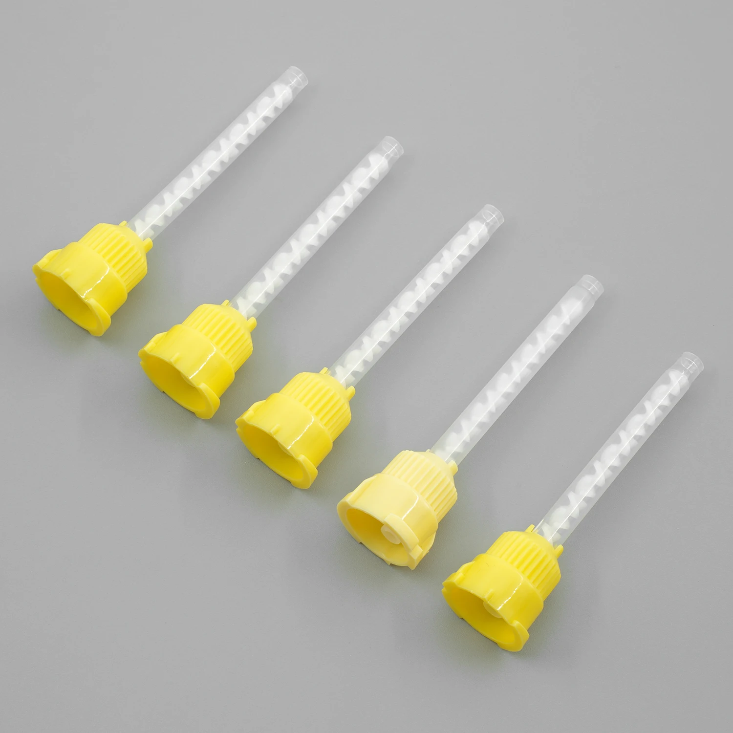 50pcs/Lot Dental Mixing Tips Impression Materials Lab Denture Laboratory Color Tubes Disposable Silicone Rubber