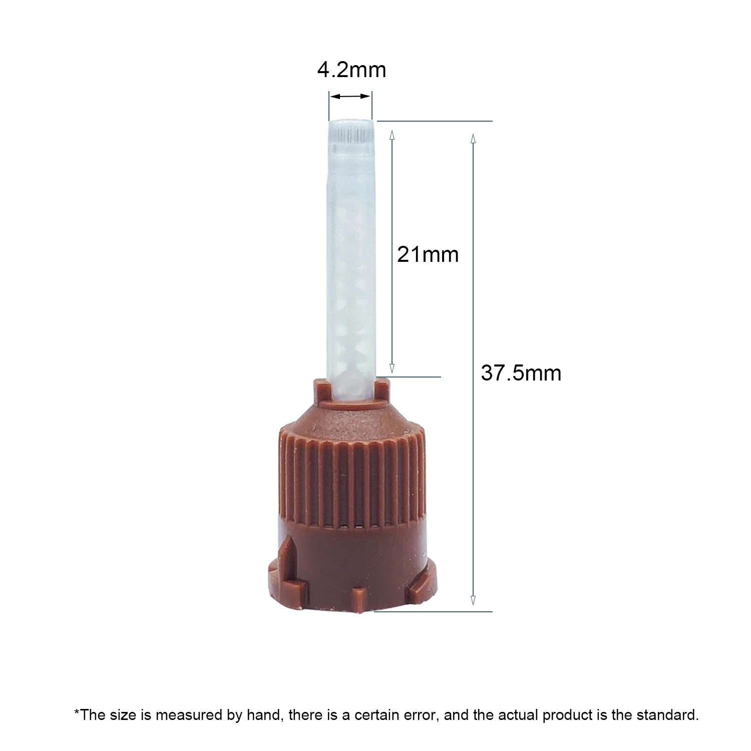 50pcs/Lot Dental Mixing Tips Impression Materials Lab Denture Laboratory Color Tubes Disposable Silicone Rubber