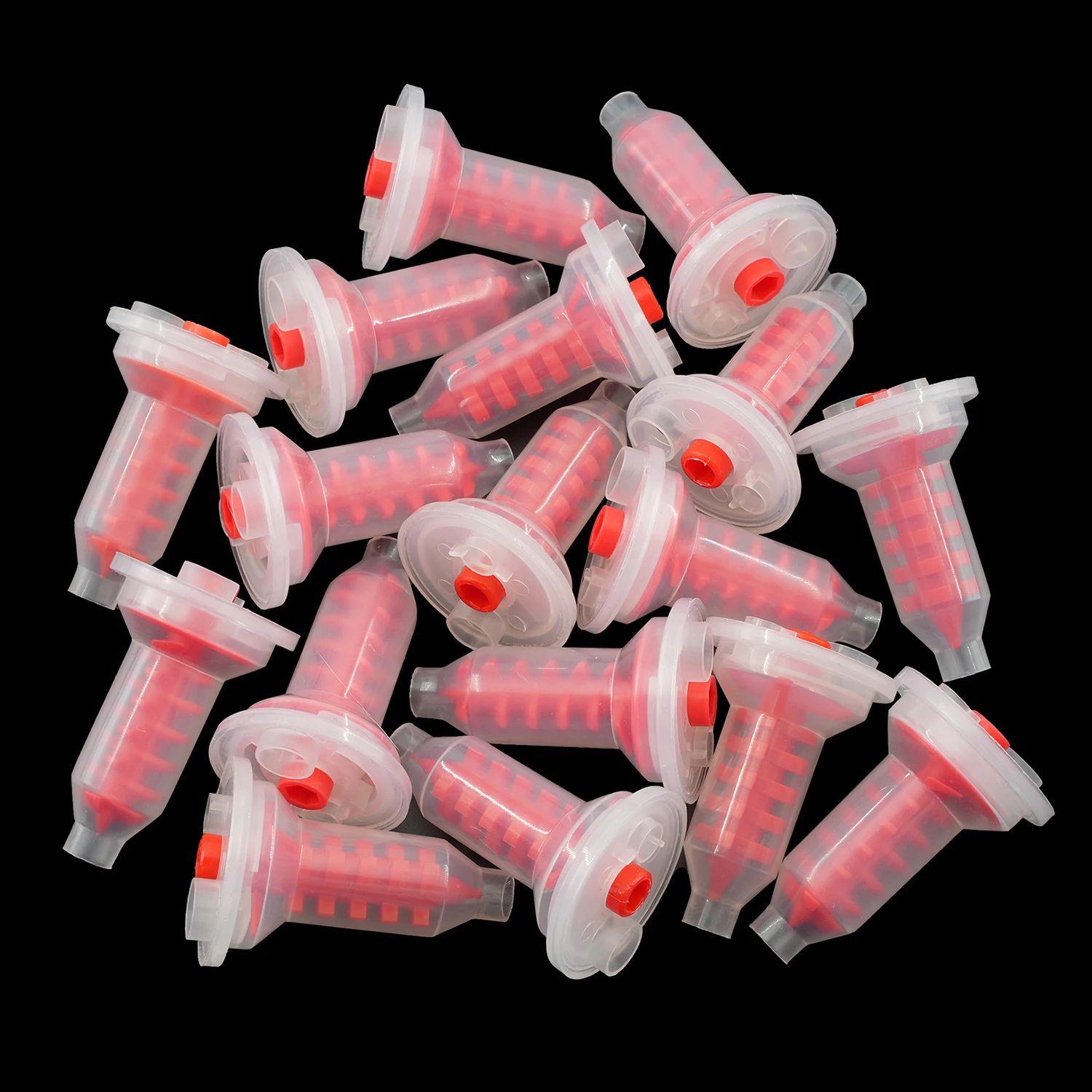 50pcs/Lot Dental Mixing Tips Impression Materials Lab Denture Laboratory Color Tubes Disposable Silicone Rubber