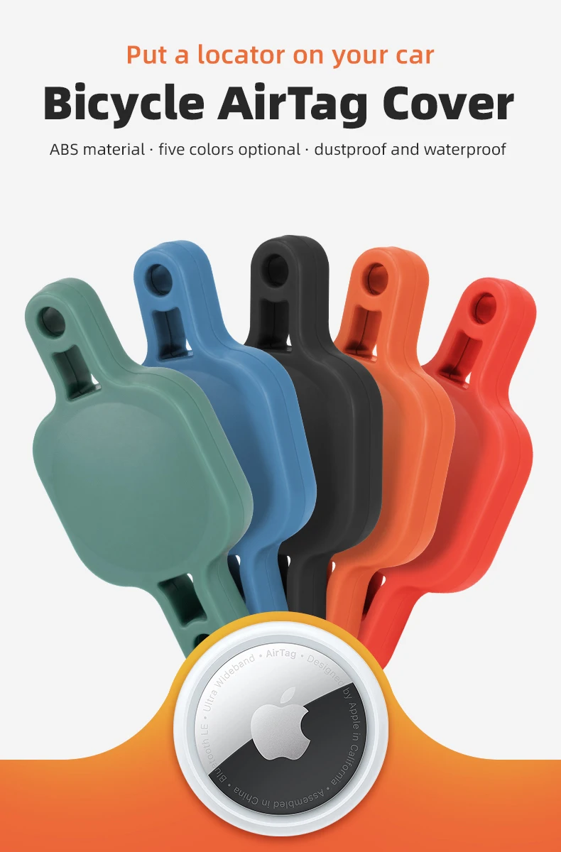 Universal Bicycle Tracker Mount Bracket Locator Protective Cover For Apple AirTag Bike Water Bottle Case Holder For Airtag
