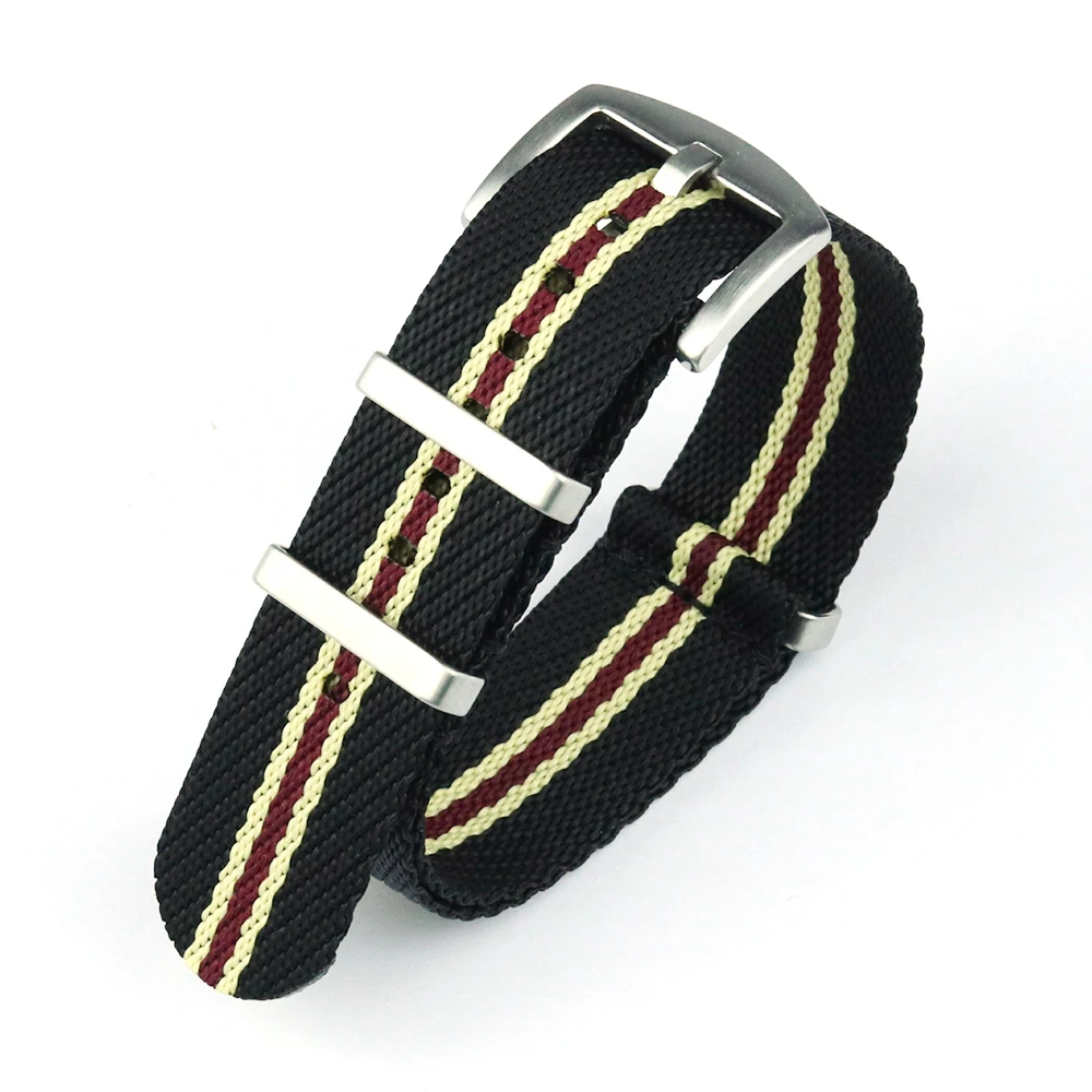 Nylon Watch Strap 20mm 22mm Stripe Watchband Replacement Watch Band Military Wristband Accessories For T-udor Watch Straps