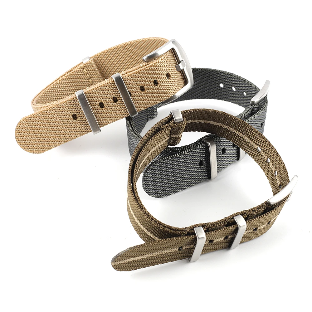 Nylon Watch Strap 20mm 22mm Stripe Watchband Replacement Watch Band Military Wristband Accessories For T-udor Watch Straps