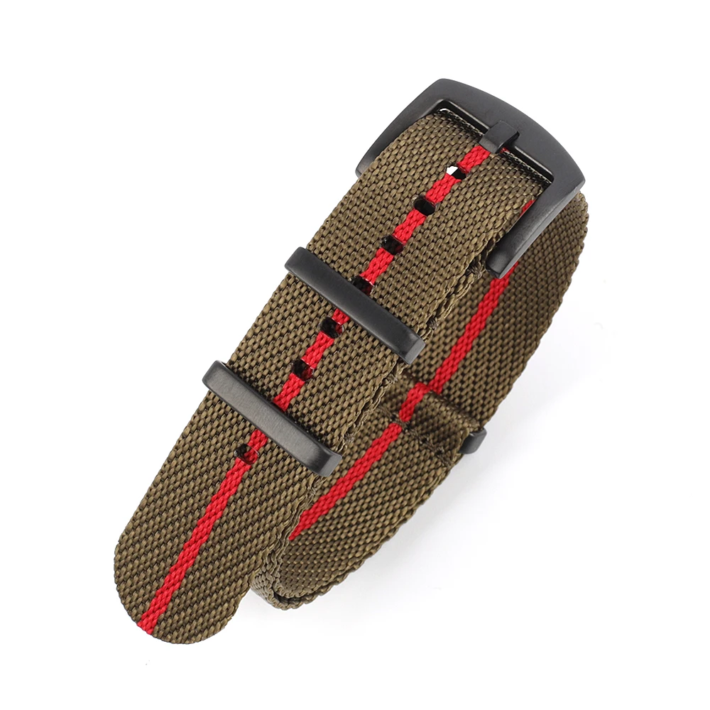 Nylon Watch Strap 20mm 22mm Stripe Watchband Replacement Watch Band Military Wristband Accessories For T-udor Watch Straps