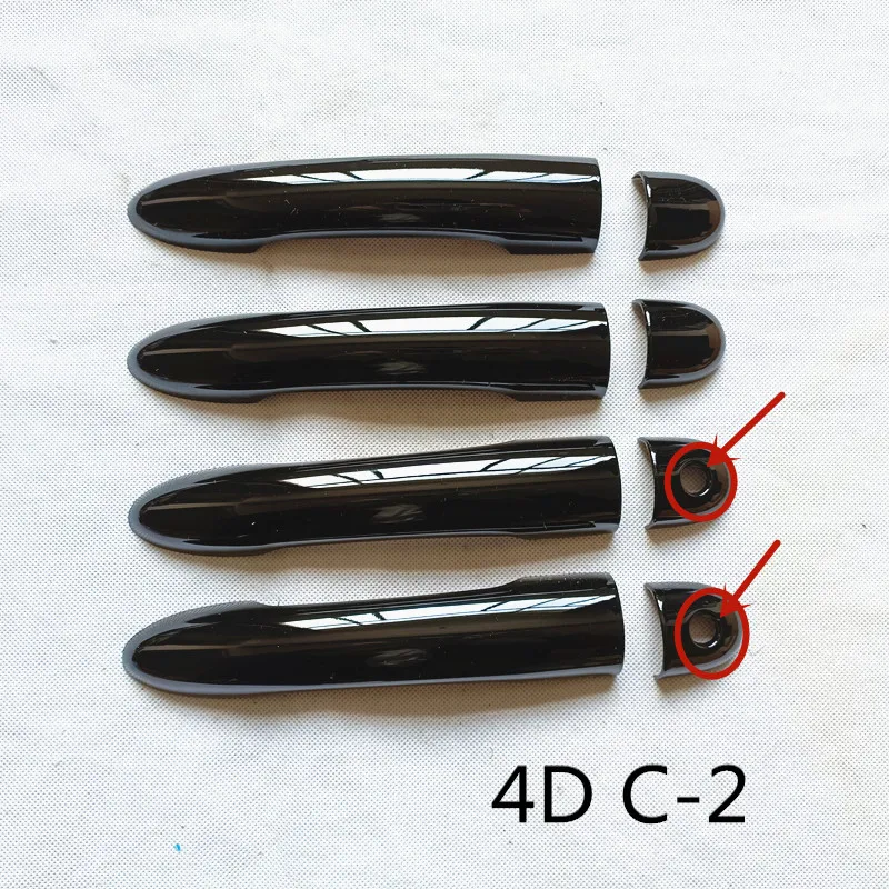For Renault Clio 3 MK3 iii 2006 2012 2013 RS Accessories Door Handle Cover Trim Plastic Gloss Black