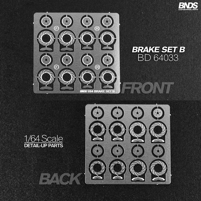 BNDS New 1/64 Metal Modified Parts Small Scale Exhaust Pipe Muffler Racing Style Pedal Set For Model Car Racing Vehicle Toy