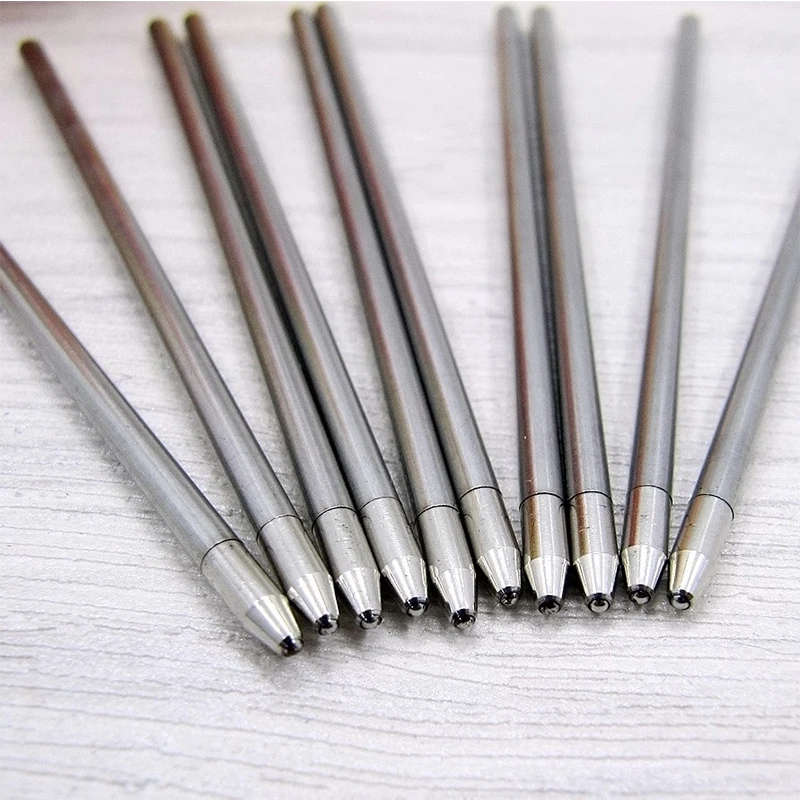 20pcs/lot Replaceable Metal Refills for Multicolor Ballpoint Pen Black Blue Red Refill Office School Writing Students Stationery