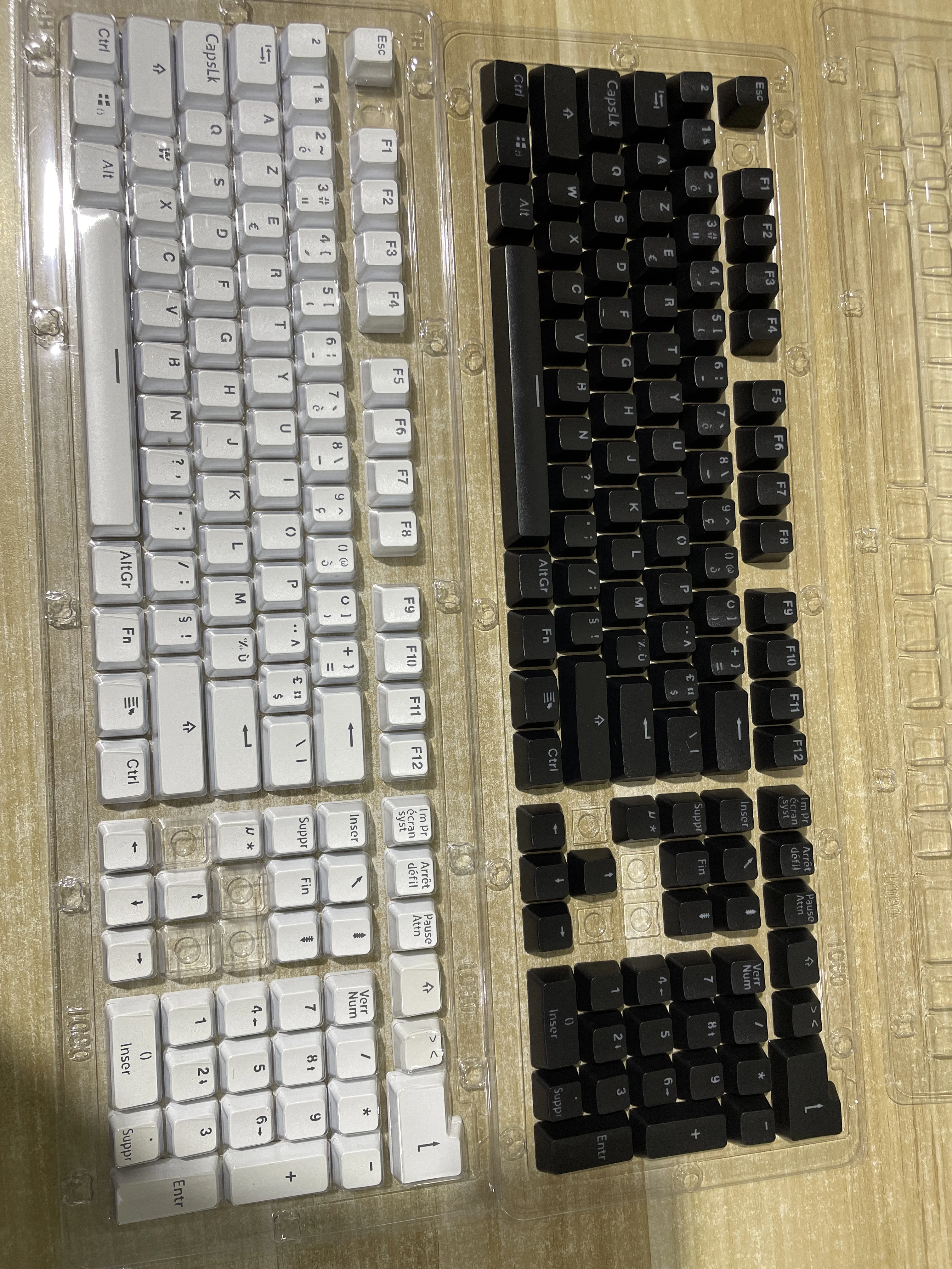 AZERTY French Spanish Transparent Keycaps 132keys Russian Korean for Mechanical Keyboard MX Switche DIY Support Led Lighting