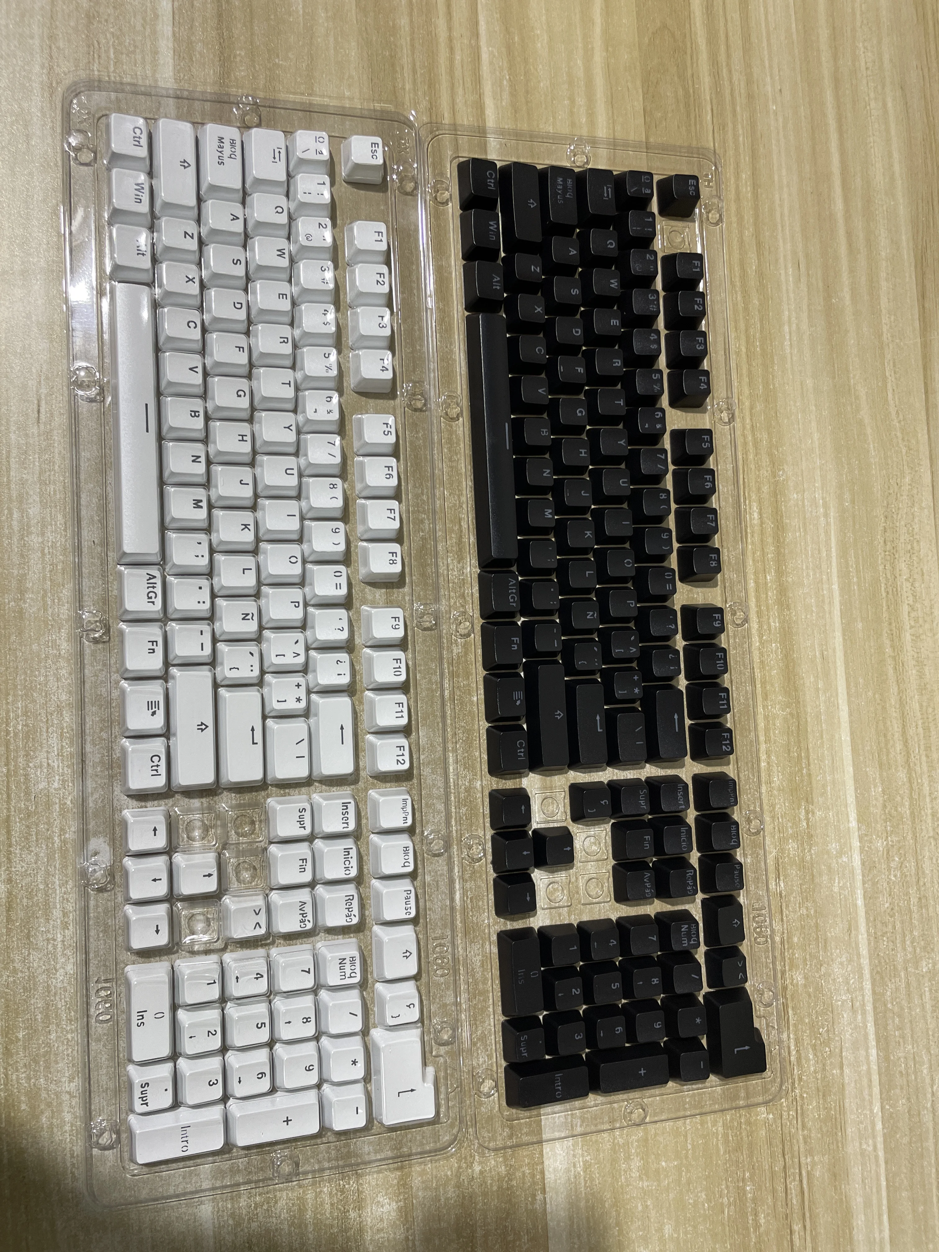 AZERTY French Spanish Transparent Keycaps 132keys Russian Korean for Mechanical Keyboard MX Switche DIY Support Led Lighting