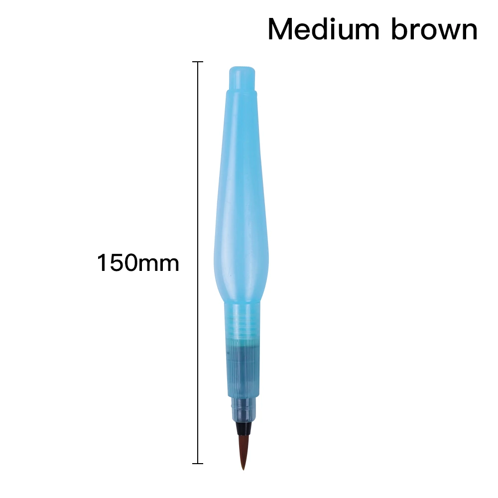 Soft Nylon Hair Self-Moisturizing Water Ink Storage Brush Pen Set for Calligraphy Watercolor Painting Drawing Art Supplies