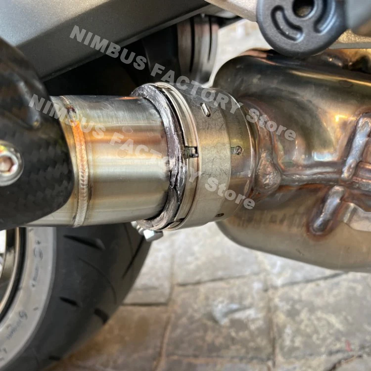 Z900 2017-2023 Slip-on Motorcycle Exhuast Middle Link Pipe Escape Muffler Adapter 51mm Connector for Kawasaki Z900 a2 2020-2022