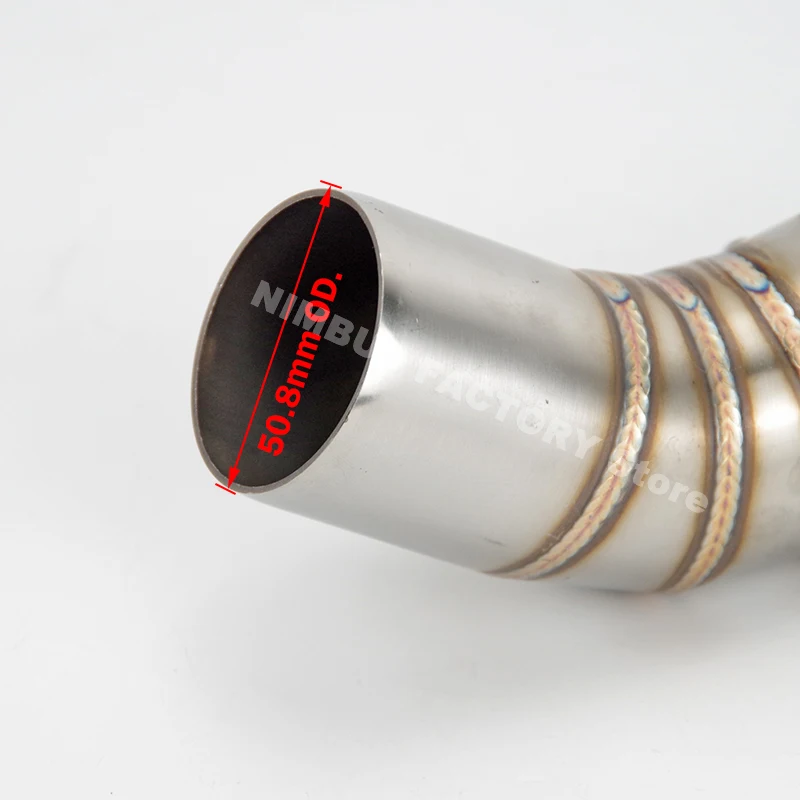 Z900 2017-2023 Slip-on Motorcycle Exhuast Middle Link Pipe Escape Muffler Adapter 51mm Connector for Kawasaki Z900 a2 2020-2022
