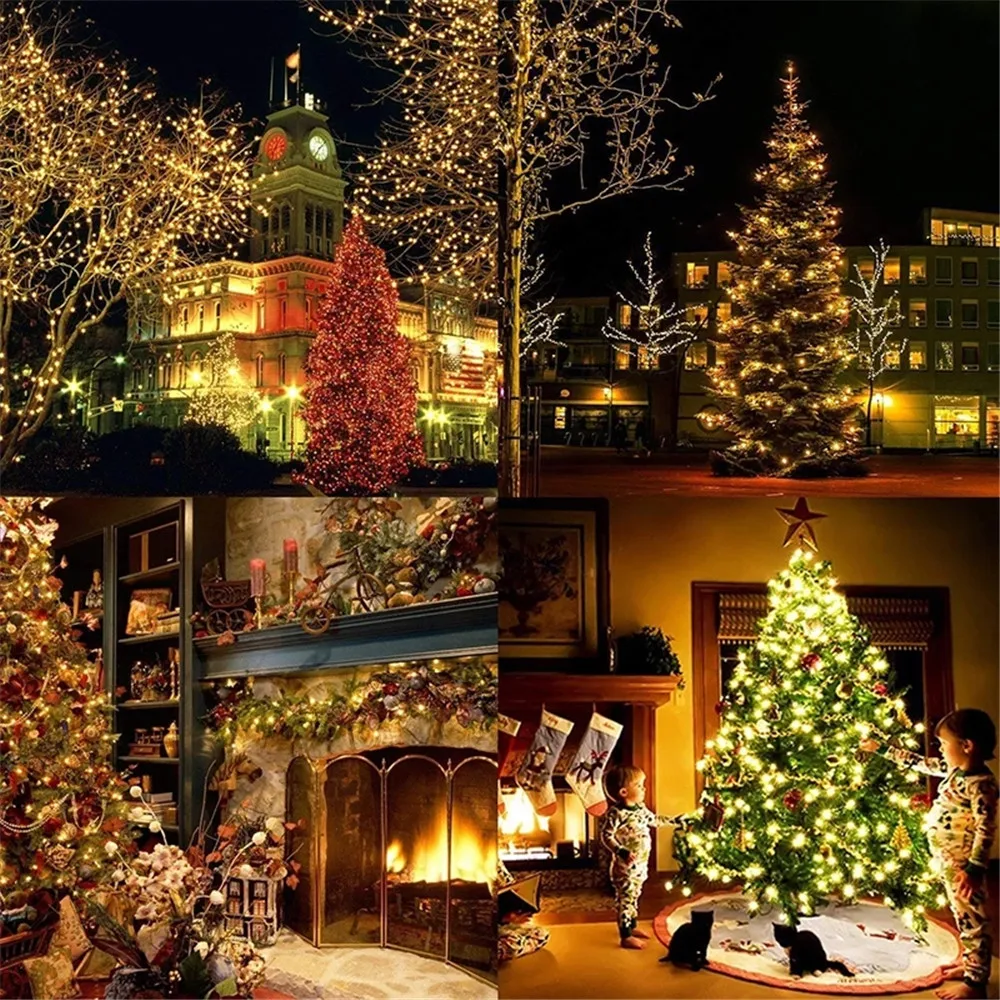 Led String Fairy Lights Christmas 10M 100LED 9Color 8 Modes AC220V/110V Holiday Lighting For Wedding Party Garland Decoration