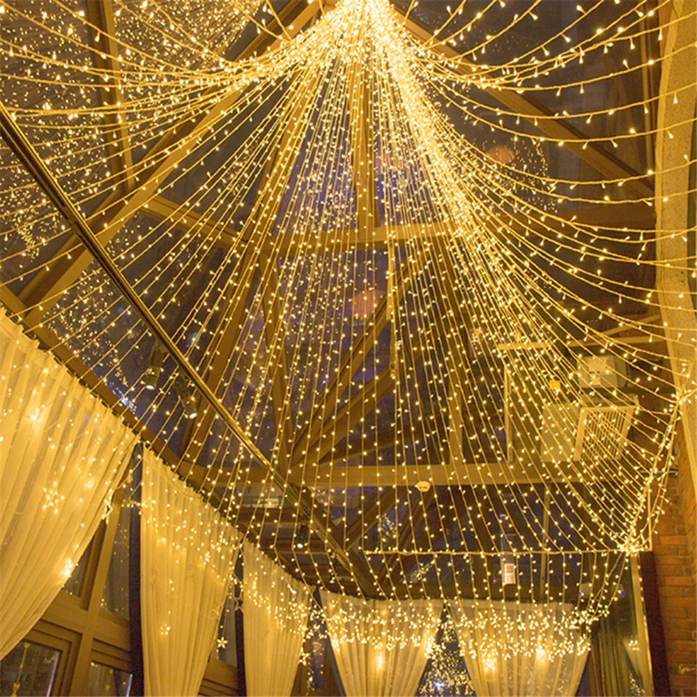 Led String Fairy Lights Christmas 10M 100LED 9Color 8 Modes AC220V/110V Holiday Lighting For Wedding Party Garland Decoration