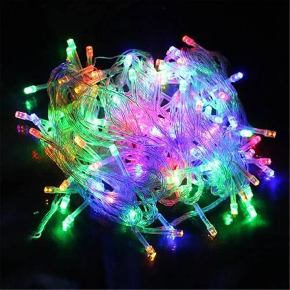 Led String Fairy Lights Christmas 10M 100LED 9Color 8 Modes AC220V/110V Holiday Lighting For Wedding Party Garland Decoration