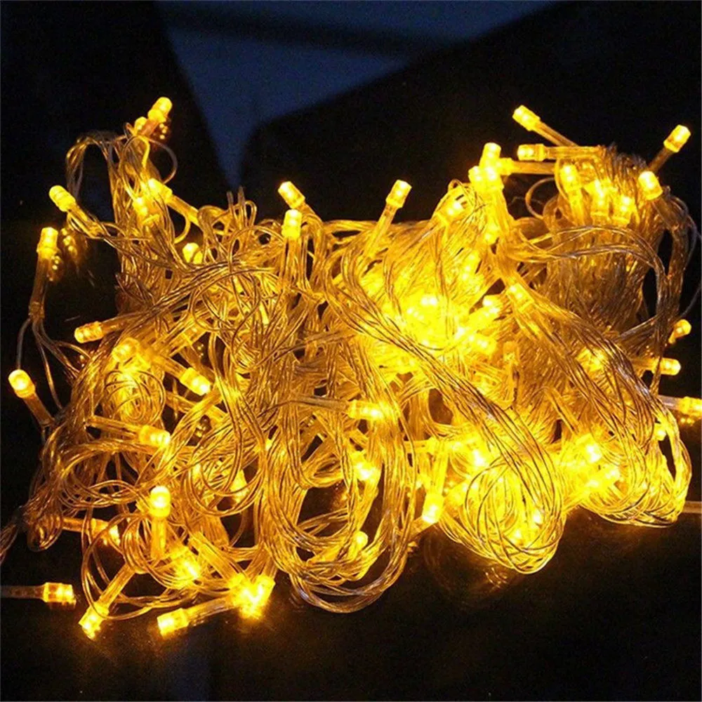 Led String Fairy Lights Christmas 10M 100LED 9Color 8 Modes AC220V/110V Holiday Lighting For Wedding Party Garland Decoration