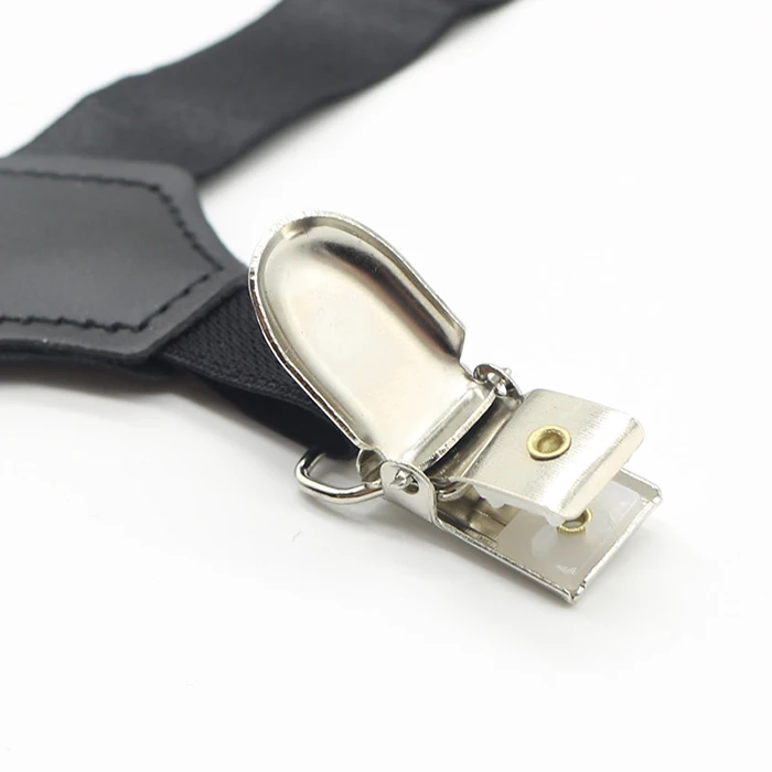 Black Adjustable Garters Suspenders Elastic Belt Hold Up Non-slip Clip JK Socks From Falling Off Sock For Women Men Accessories