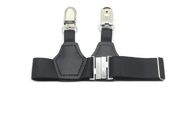 Black Adjustable Garters Suspenders Elastic Belt Hold Up Non-slip Clip JK Socks From Falling Off Sock For Women Men Accessories