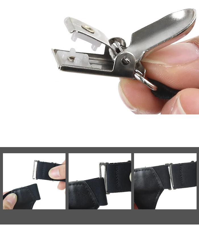 Black Adjustable Garters Suspenders Elastic Belt Hold Up Non-slip Clip JK Socks From Falling Off Sock For Women Men Accessories