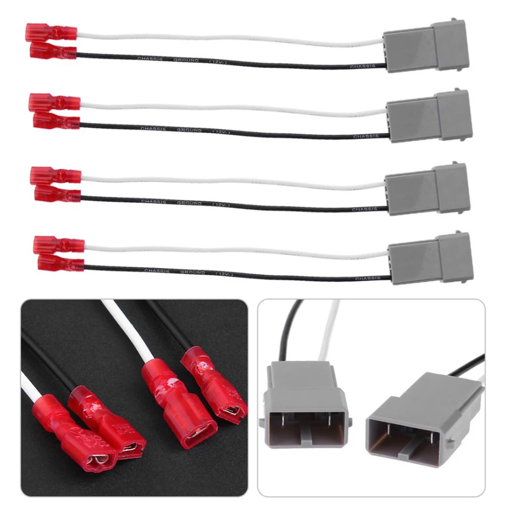 2Pcs/4Pcs Car Speaker Connector Harness Adapter For Honda Accord-Civic CRV-Acura CL TL MDX Wiring Cable Adaptor