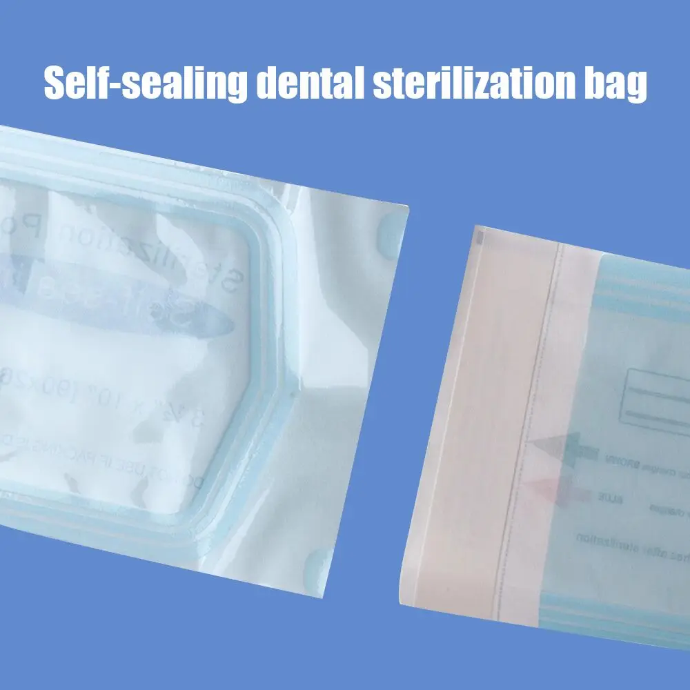 200 PCS Self Sealing Sterilization Pouch Bags for Nail Tools Grade Paper Disposable Dental Tattoo Accessories Tool Storage Bag