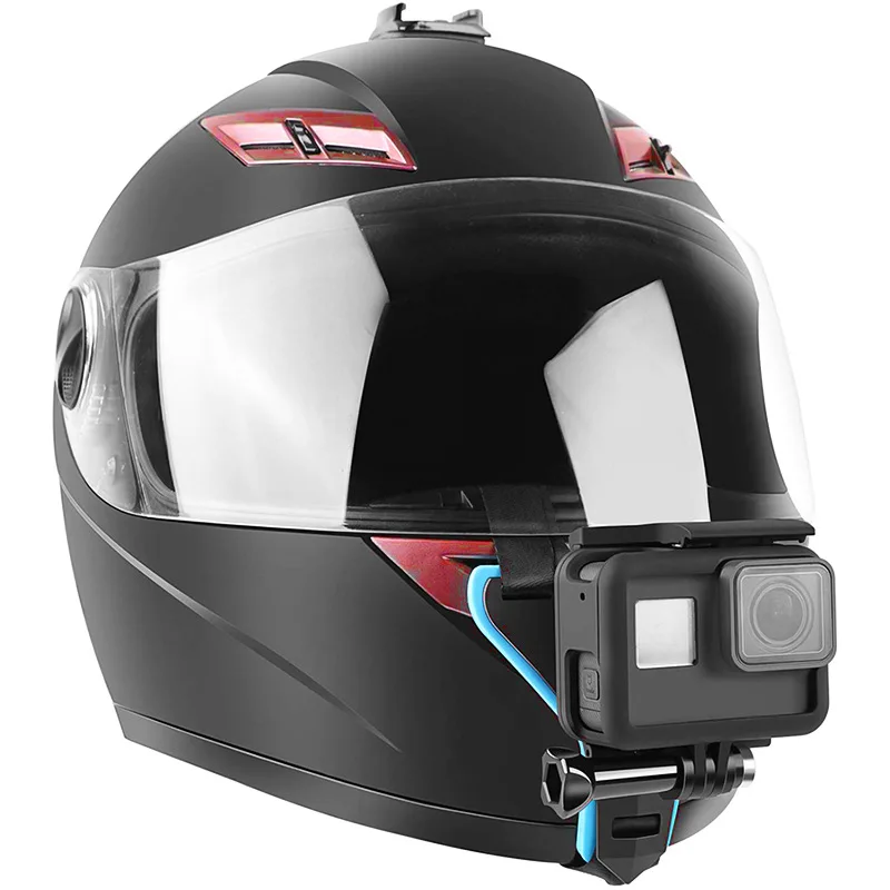 For Gopro Helmet Chin Mount Sports Camera Support Go Pro Motorcycle Helmet Mount Moto for Gopro Hero 9 8 7 6 5 4 3 Action Camera