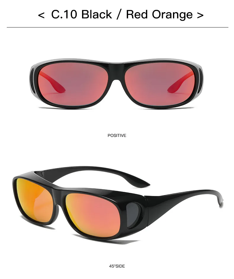 Polarized Sunglasses Fit Over Eye Glasses Driving Wrap Shield Goggles Fishing Glasses Sports Sunglasses Night Vision Glasses