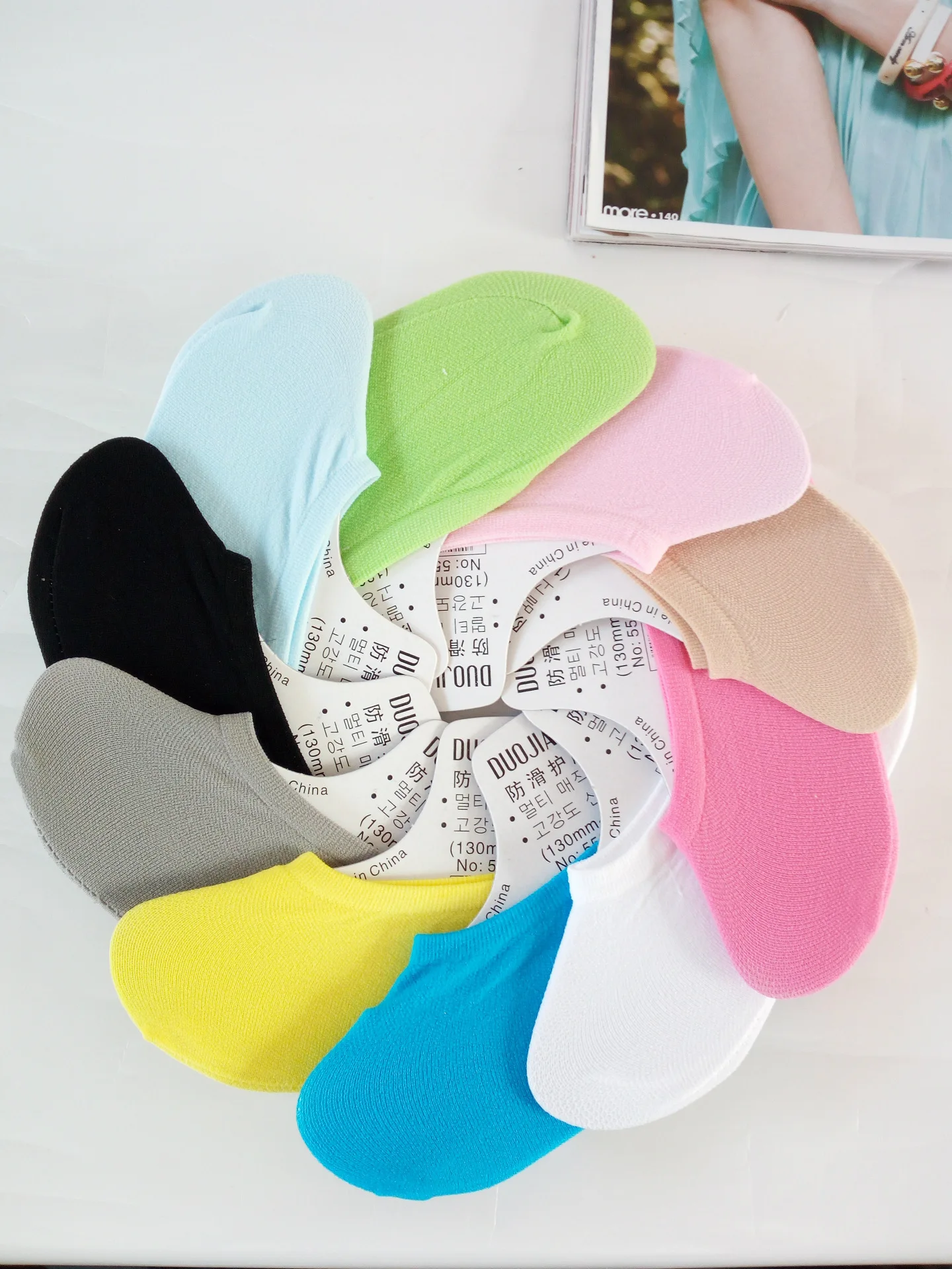 Magic Socks Shallow Mouth Invisible Kids Boat Socks Silicone Anti-skid Baby Girl Socks Spring Summer Super Elastic Thin Velvet
