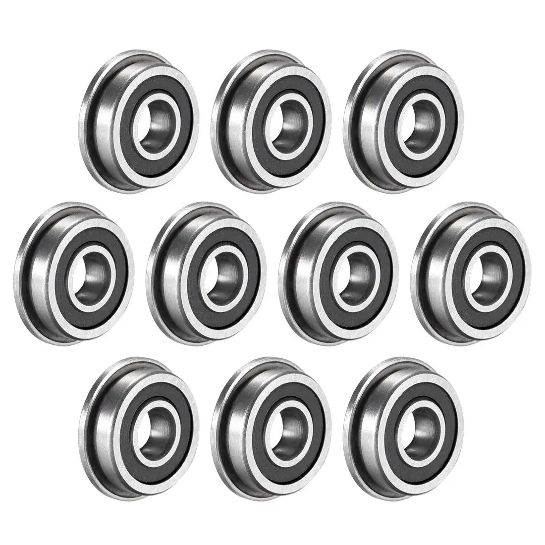 10Pcs F623 F686 F688 F689 F695 F696 F698 -2RS Bearing 5x13x4mm Flanged Miniature Deep Groove Ball Bearings for VORON 3D Printer