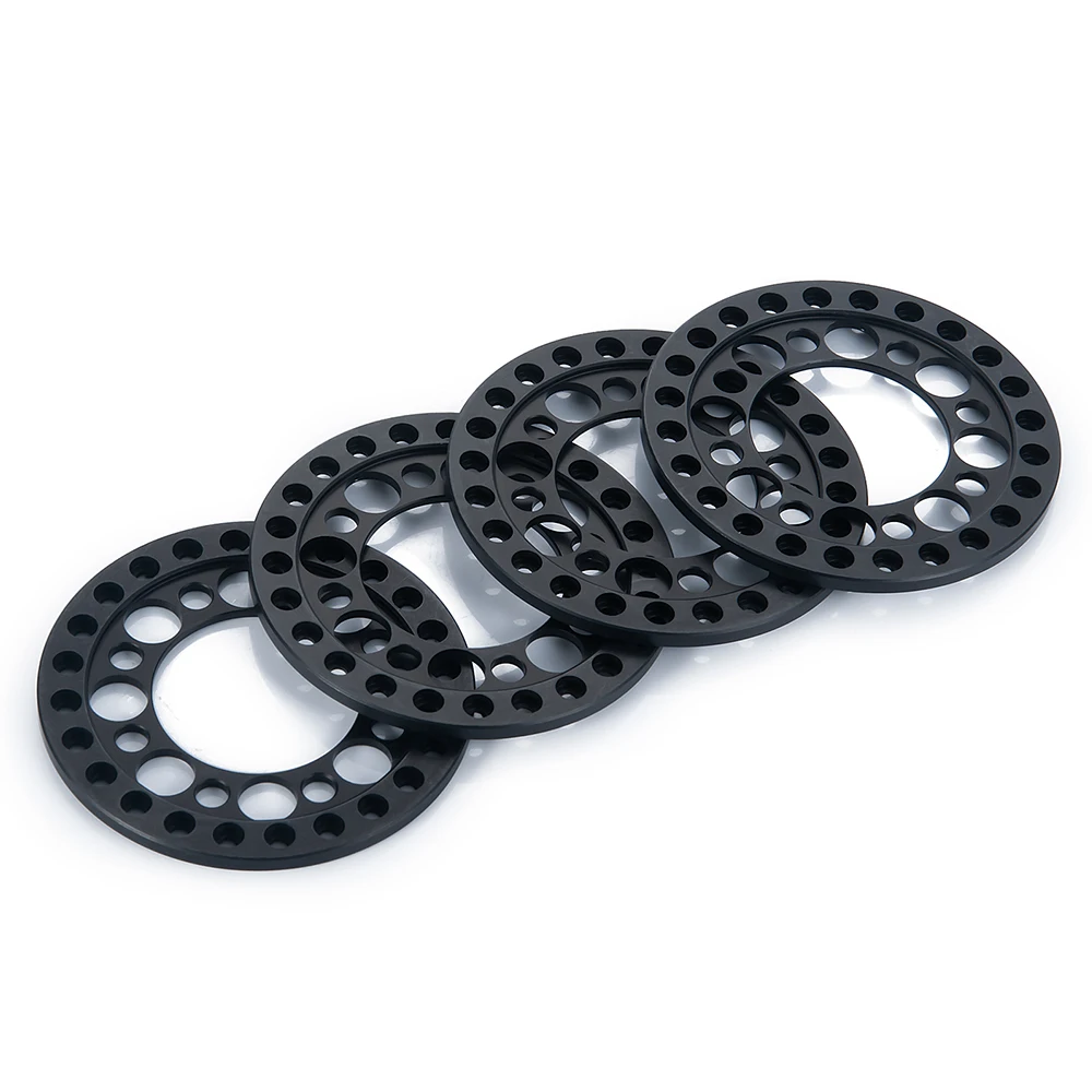 YEAHRUN 4PCS Aluminum Alloy 1.9" Wheel Outer Beadlock Ring for 1/10 RC Crawler Axial SCX10 90046 TRX4 1.9 Wheel Rims