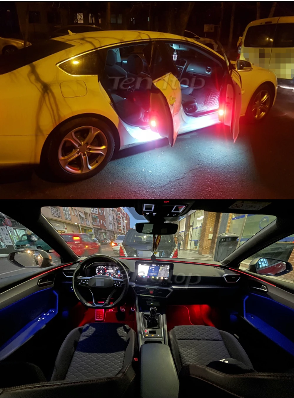 LED Footwell Under Courtesy Light Luggage Trunk Glove Box Lamp White/Red/Blue Trunk Boot Light For Audi A1 A2 A3 A4 A5 A6 A7 A8