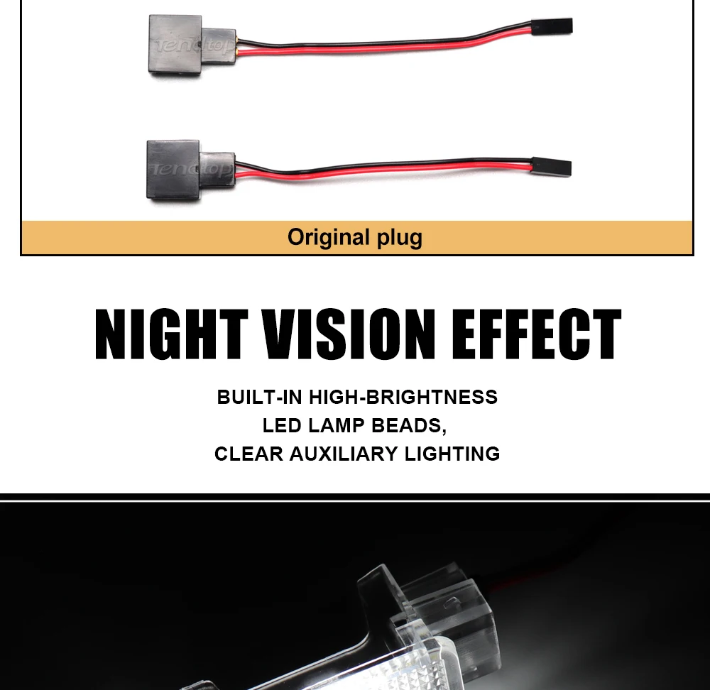 LED Footwell Under Courtesy Light Luggage Trunk Glove Box Lamp White/Red/Blue Trunk Boot Light For Audi A1 A2 A3 A4 A5 A6 A7 A8