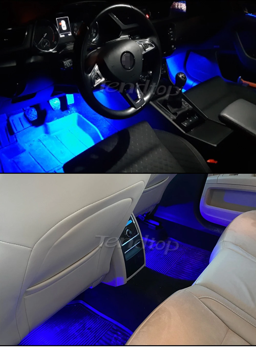LED Footwell Under Courtesy Light Luggage Trunk Glove Box Lamp White/Red/Blue Trunk Boot Light For Audi A1 A2 A3 A4 A5 A6 A7 A8