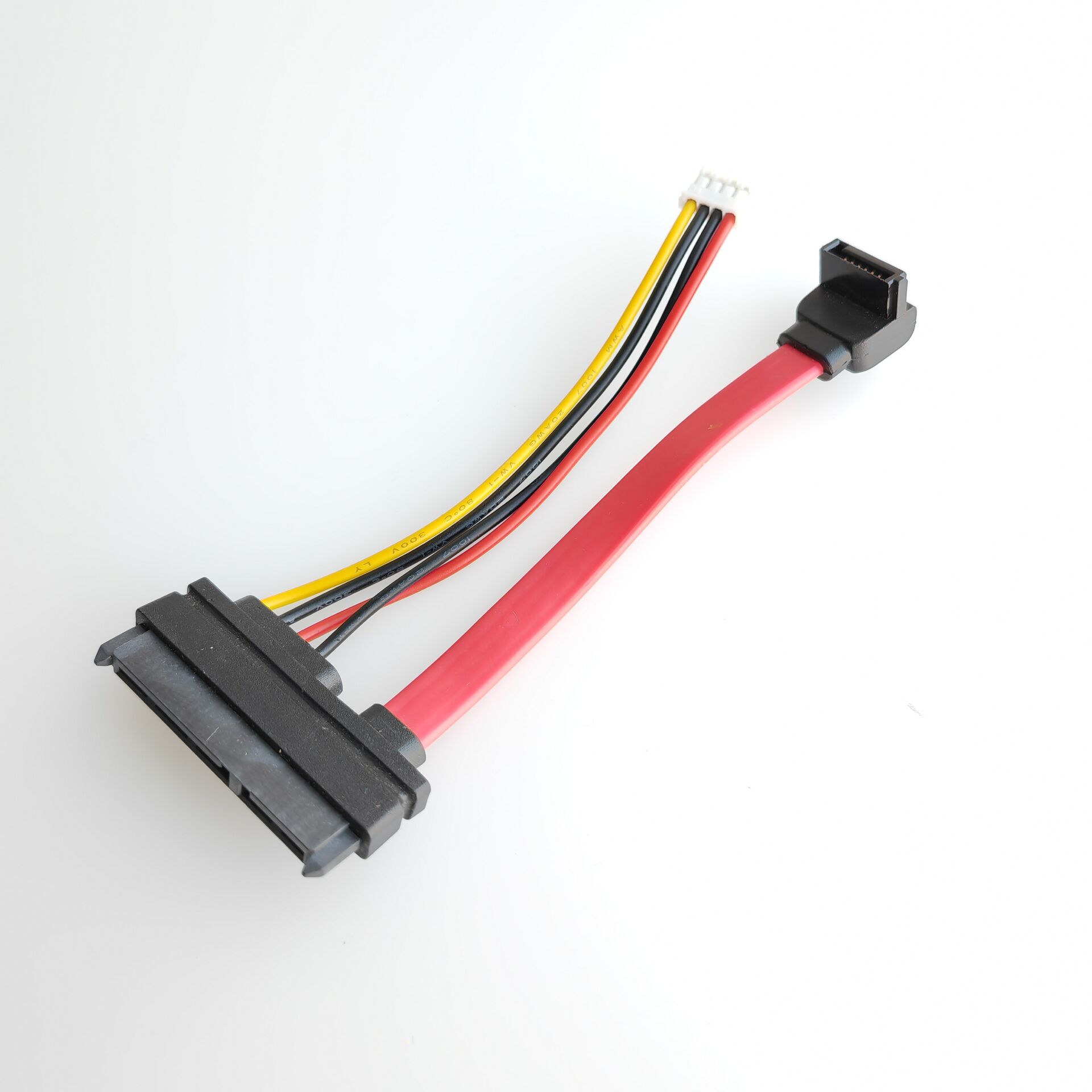 2-in-1 7Pin SATA DATA + 2.0mm 4Pin Power Combo 7+15 Pin 22P SATA Conjoint CD/DVD HD Hard Disk Cable 20cm